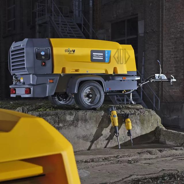 QIDELI Genuine Atlas Copco X‑AIR Mobile Compressor: 15–35 Bar, Intelligent Control & Low‑Maintenance Solution for Harsh Environments