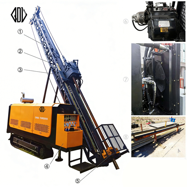 YN-800 Diesel Drive Hydraulic Wireline Core Drilling Rig 
